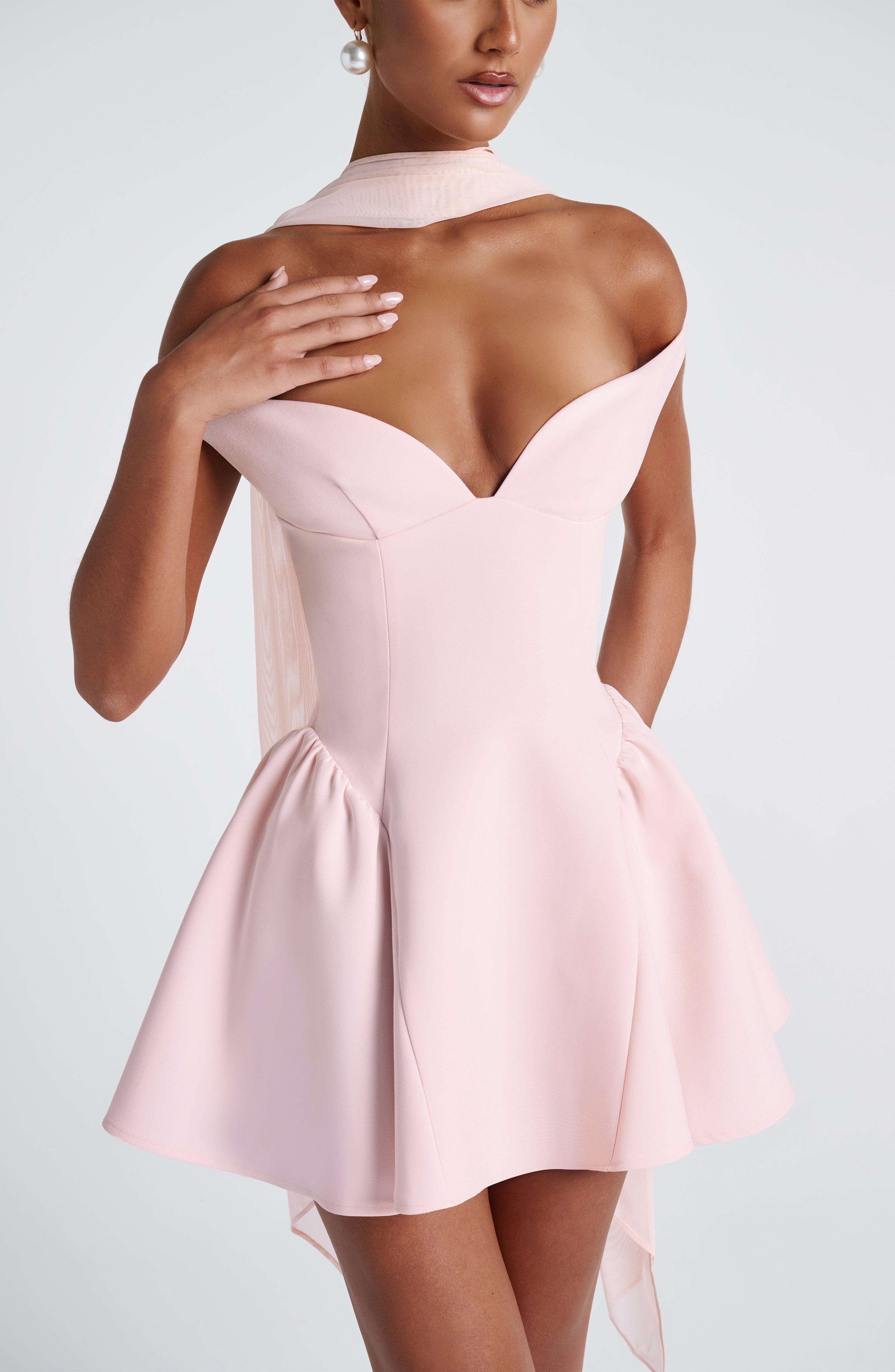 Marla Mini Dress - Blush Dress Babyboo Fashion Premium Exclusive Design