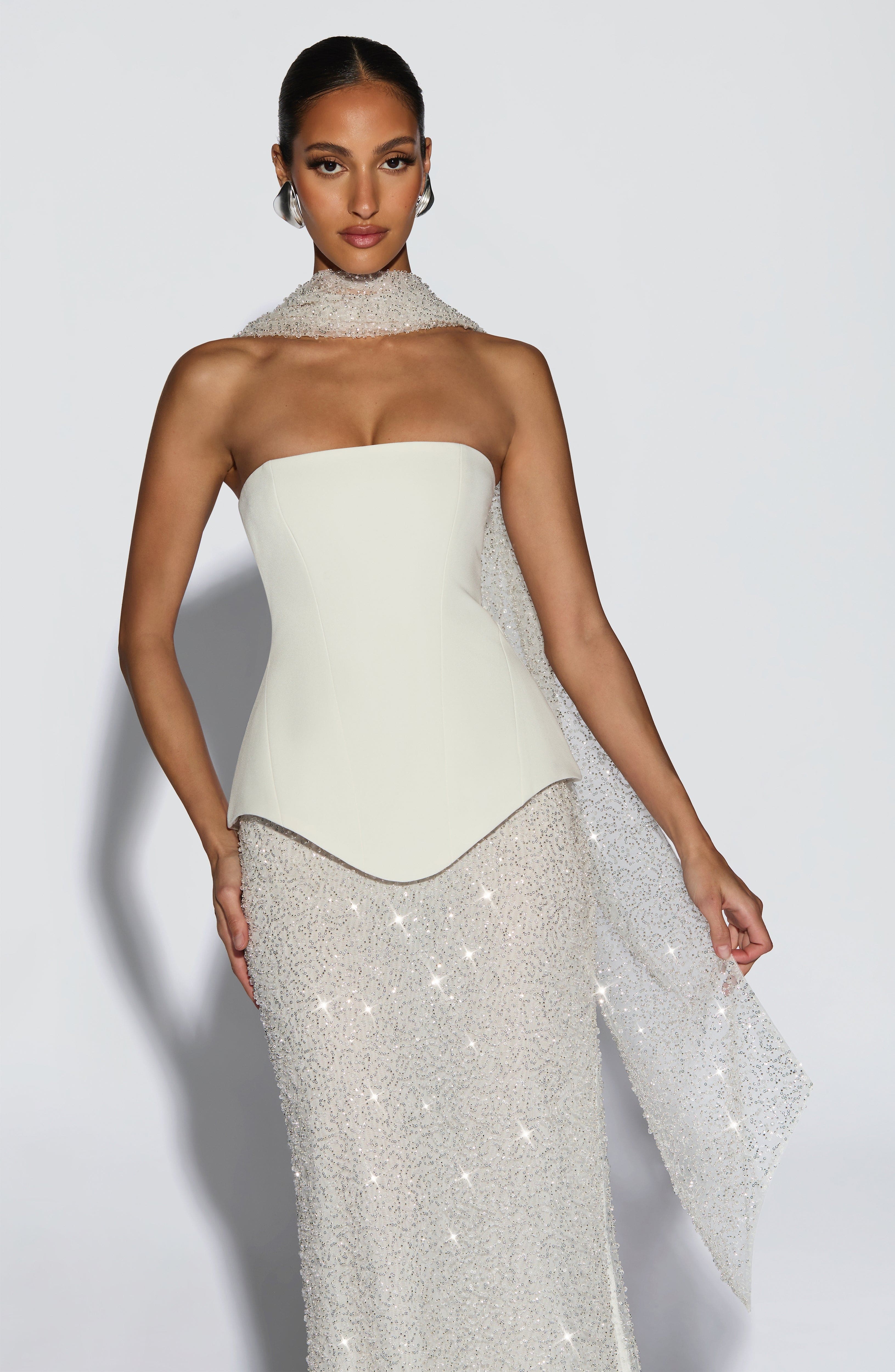 Oakley Corset - Ivory Tops Babyboo Fashion Premium Exclusive Design
