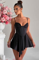 Saffron Playsuit - Black Playsuit Babyboo Fashion Premium Exclusive Design