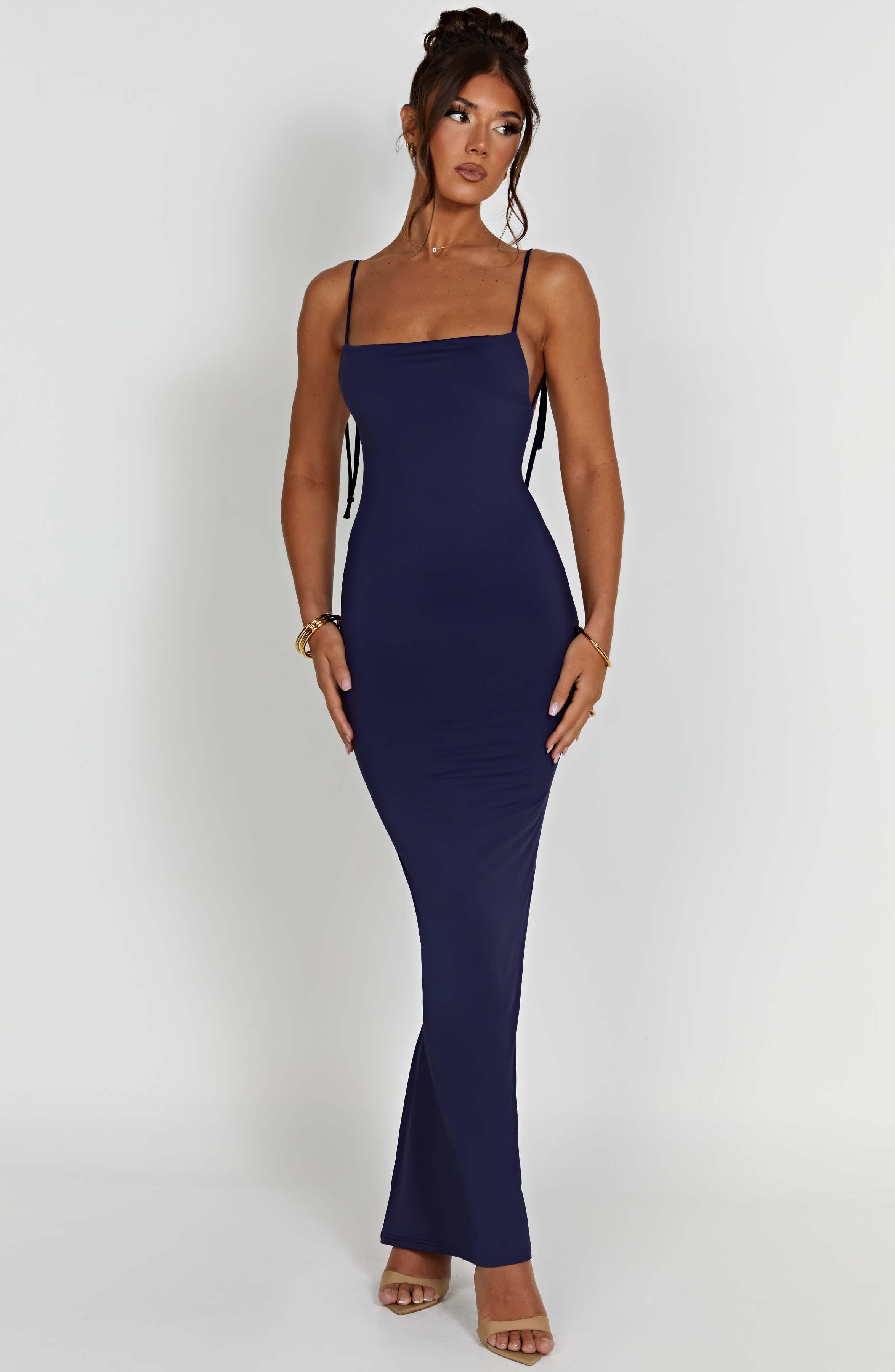 Sanya Maxi Dress - Navy Dress Babyboo Fashion Premium Exclusive Design