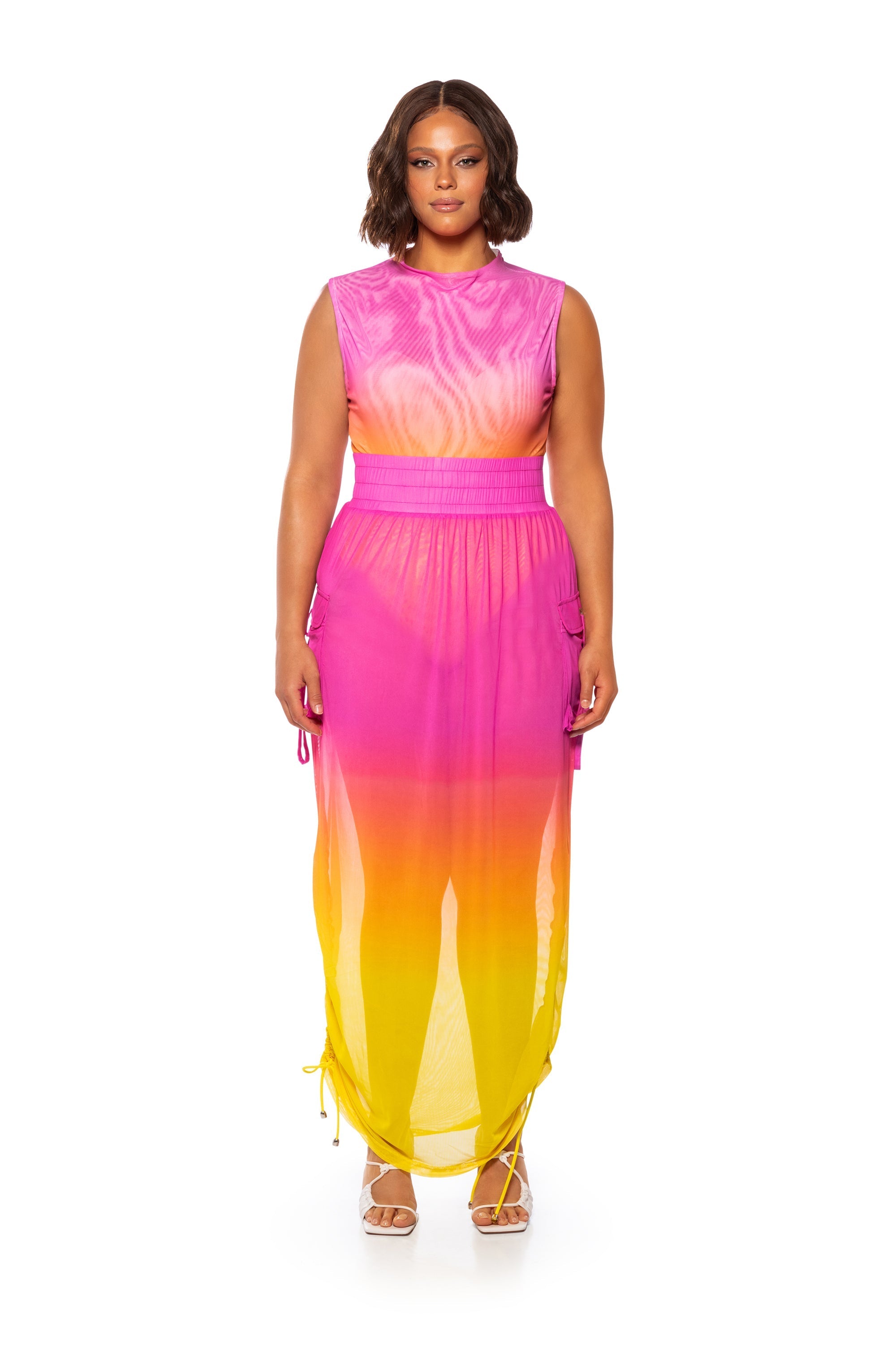 SUNRISE OMBRE MESH BODYSUIT