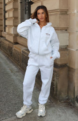 Can't Miss It Sweatpants Grey Marle/Rose Gold